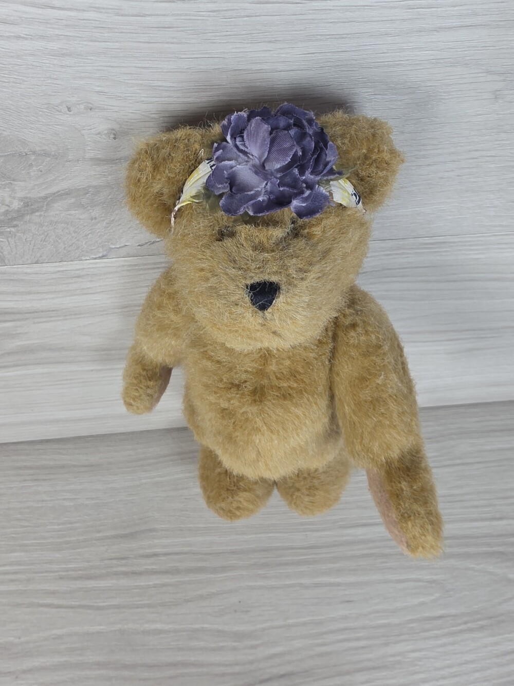 Boyd's Bears Plush Tan Teddy Bear w Flower Headband SU23